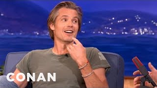 Timothy Olyphants quotJustifiedquot Character Is Getting A Lisp  CONAN on TBS [upl. by Nylzor973]