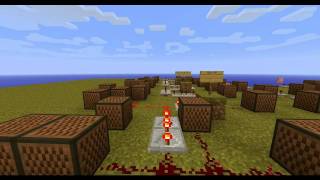 Minecraft Note Block Music Super Mario World Bowsers Castle Theme Song [upl. by Shellie677]