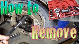 DIY JEEP JKU D44 HOW TO REMOVE REAR AXLE BEARING RACE [upl. by Romano651]