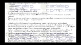 Cómo restaurar una computadora DELL con Windows 7 a su configuración de fábrica [upl. by Martha848]