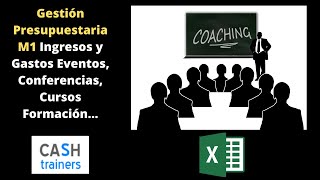 Plantillas Excel Gastos Gestión presupuestaria M1 Ingresos y Gastos Eventos Conferencias Cursos [upl. by Hirza]