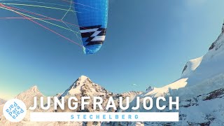 Paragliding from Jungfraujoch Switzerland 2021 [upl. by Llehcam]