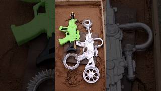 Metal Casting EP 711  molding  Making toy gun molding  metal making  Experiment [upl. by Amluz]