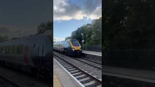 Train at Chesterfield Non stop voyager running slow following a Meridian [upl. by Aiuqenehs]