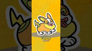 Yamper is energetic playful and loyal 🐶⚡️pokemon yamper drawing doodle corgi [upl. by Emmit]