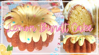 Super Easy Lemon Bundt Cake for Spring  Box Cake mix HACK  Lemon Cake [upl. by Stelu]