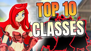 TOP 10 CLASSES IN AQW 2024 [upl. by Enerod]