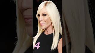 DONATELLA VERSACE 5 BEST LOOKS [upl. by Eimile]