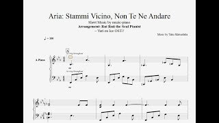 Stay close to me  Stammi Vicino Aria Sheet Music  Yuri On Ice [upl. by Retsev]