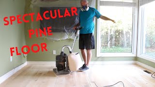 How To Sand And Refinish Pine Floor  Satin Urethane  Ask Questions  Post Comments Ep28 [upl. by Carothers]