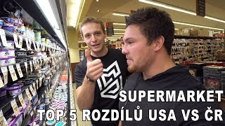 Top 5 rozdílů Americký Grocery Store vs Český Supermarket [upl. by Schwenk]