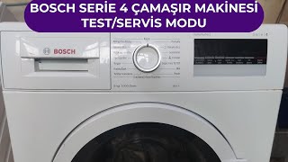 Bosch Varioperfect Serie 4 Çamaşır Makinesi Test Modu Tuş Kombinasyonu [upl. by Miles931]