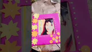 Photo frame Diy diy wallhangingcraftideaswithpaper cardboardbox trendingshorts trending [upl. by Ardnwahsal]