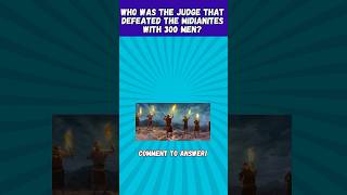 Bible Quiz Who was the judge that defeated the Midianites with 300 men quiz biblequiz shorts [upl. by Ma]