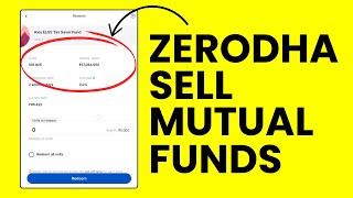 Mutual Funds Withdrawal Guide  How to Sell Mutual Funds in Zerodha Coin  Lock in amp Exit Load [upl. by Farro245]