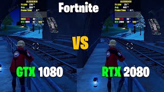 RTX 2080 VS GTX 1080  Fortnite Performance Mode  Chapter 5 [upl. by Aluap527]