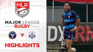 MilnerSkudder scores in tense game  Eastern Final  New York v New England  MLR Rugby Highlights [upl. by Donela978]