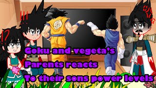 Goku and vegeta’s parents reacts to goku and vegeta’s power levelsChristmas special [upl. by Naahsar]