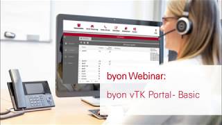 byon websessions vTK Portal Basic  Verwaltungsportal für CloudTelefonanlage [upl. by Enitsuga226]