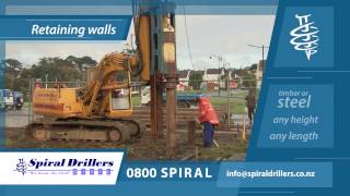 Retaining Walls and Pile Driving [upl. by Ineslta]