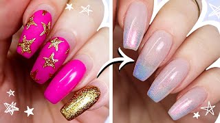 How I Do My Own Gel Nails  Iridescent Ombre Nails [upl. by Aloysius309]