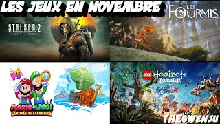 Les sorties de jeux en Novembre 2024 [upl. by Amikan]