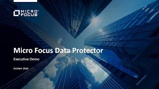 Micro Focus Data Protector Executive Overview and Demo [upl. by Johanan30]