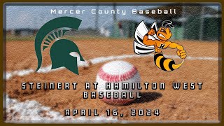 High School Baseball  Steinert Spartans at Hamilton West Hornets 41624 [upl. by Eimmaj455]