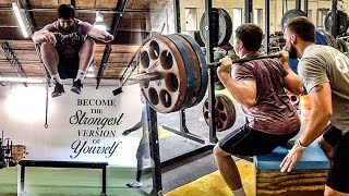 Connected Plyos and Box Squats  Overtime Athletes [upl. by Neehs]