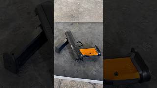 First time shooting CZ TS2 Orange pistol at the Range ladyshooter pistolnewbee cz [upl. by Mcquade]