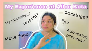 Watch this before taking admission in ALLEN KOTA❗️All details  My Experience as a Neet Aspirant🩺⚕️ [upl. by Akilat]