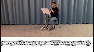 M Ravel  Bolero clarinet excerpt [upl. by Kellia]