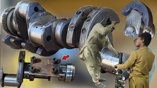 Assembling a Broken Truck Crankshaft A StepbyStep Guide [upl. by Hutchings]