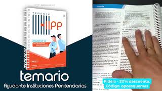 🔥 🔥 Review completa 🔥 🔥 Temario AYUDANTE INSTITUCIONES PENITENCIARIAS [upl. by Mitman]