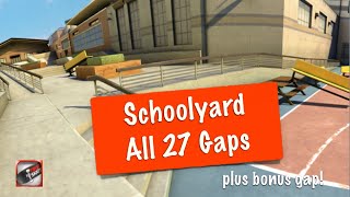 Schoolyard  All 27 Gaps  True Skate [upl. by Ardnik]