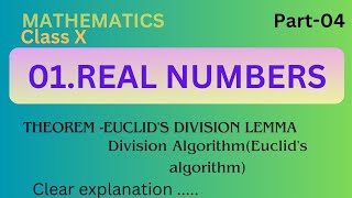 Division Algorithm Euclids division lemma class 10 State syllabus [upl. by Naols132]