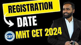 CAP ROUND REGISTRATION DATE MHT CET 2024PRADEEP GIRI SIR [upl. by Saba]