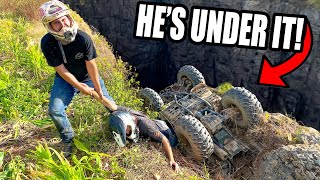 He CRASHED My FOURWHEELER SENDING OFF CLIFF [upl. by Elaynad]