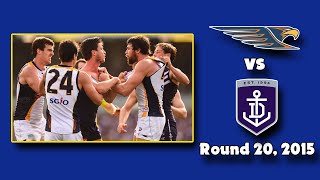 Round 20 2015  West Coast Eagles vs Fremantle [upl. by Roselba]