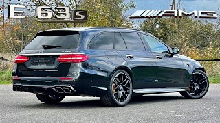 2023 MercedesAMG E63 S Wagon 303kmh REVIEW on AUTOBAHN [upl. by Arannahs]