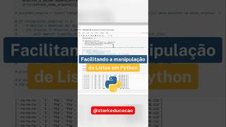 Facilitando a Manipulação de Listas com Python  python [upl. by Kathye]