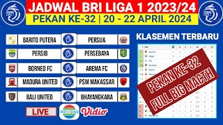 Jadwal Liga 1 2024 Pekan ke 32 Persib vs Persebaya Madura vs PSM [upl. by Zetnahs929]