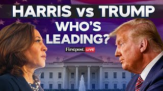 US Election 2024 LIVE Polls Tighten as Trump amp Harris Target Swing States  Trump vs Harris [upl. by Gnivre]