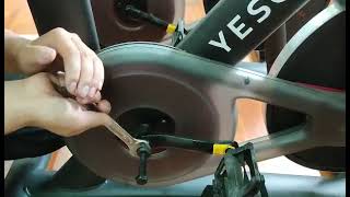 How to Replace the Cranks for YESOUL S3 Exercise Bike [upl. by Corly470]