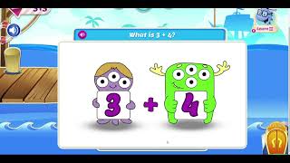 Adapted MindMath  Level 13 First Grade Lessons  Fishing Game  Addition [upl. by Annaynek]