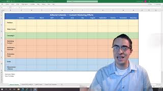 Editorial Calendar Template Instructions  Overview [upl. by Yenahpets835]