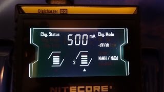 Nitecore Digicharger D2  Short Demonstration [upl. by Ahsienyt634]