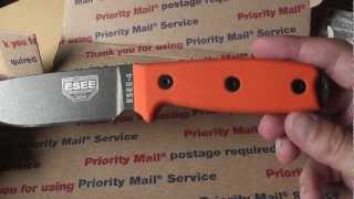 ESEE 4 survival knife  unboxing  first check [upl. by Franni]