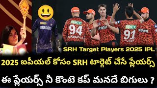 SRH Target Players 2025 Mega Auction  2025 IPL SRH Auction Strategy  VHR Cricket [upl. by Krug]