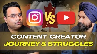 Content Creator in Canada  YouTube vs Instagram  Passive Income  Building personal brand [upl. by Corella]